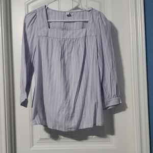 Light Blue Casual Blouse